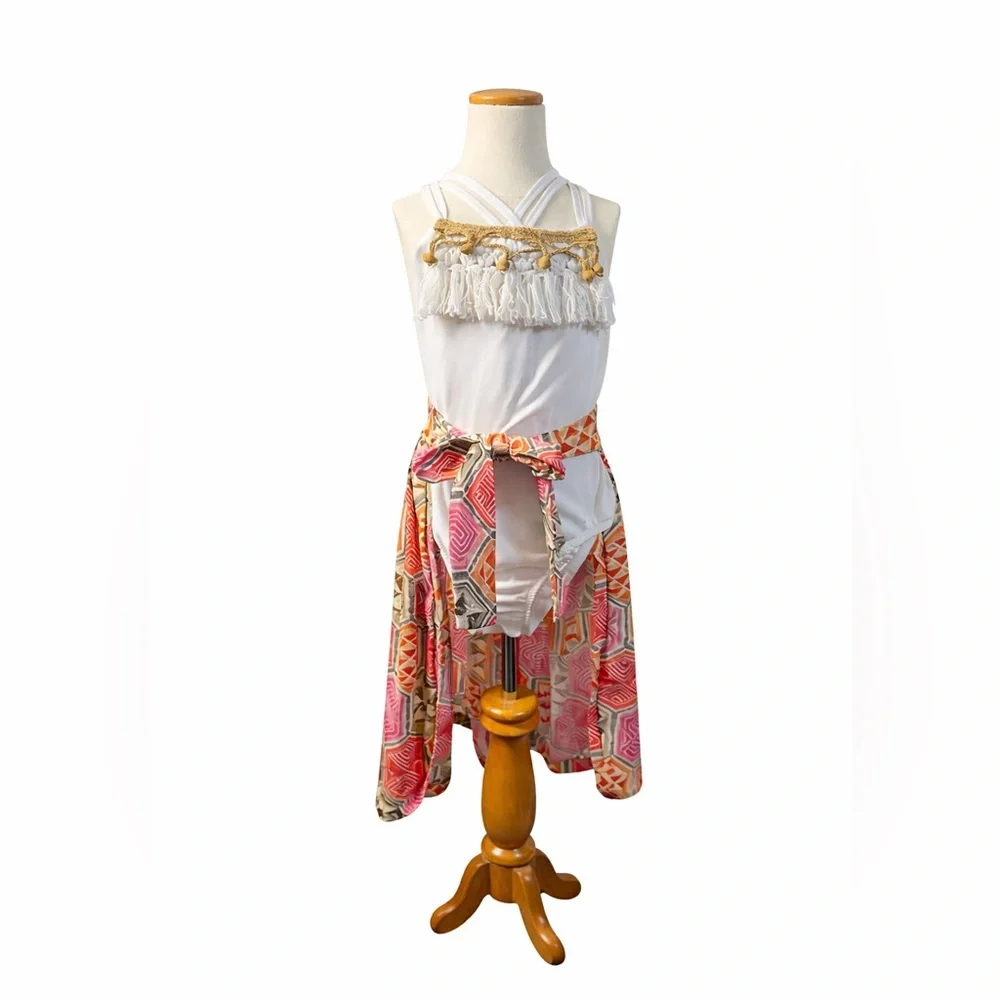 Little Posh Co Skirt Cape And Handmade Leotard. Excellent Cond. Size 2/3 Boho